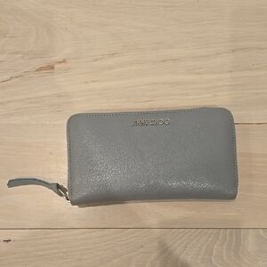 Jimmy Choo Gray Leather Wallet